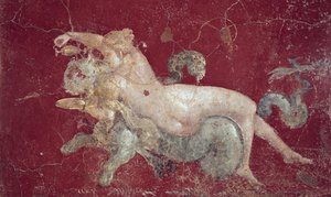 ネレイドはStabiae出身の海虎にまたがり、紀元79年以前に 作： Roman